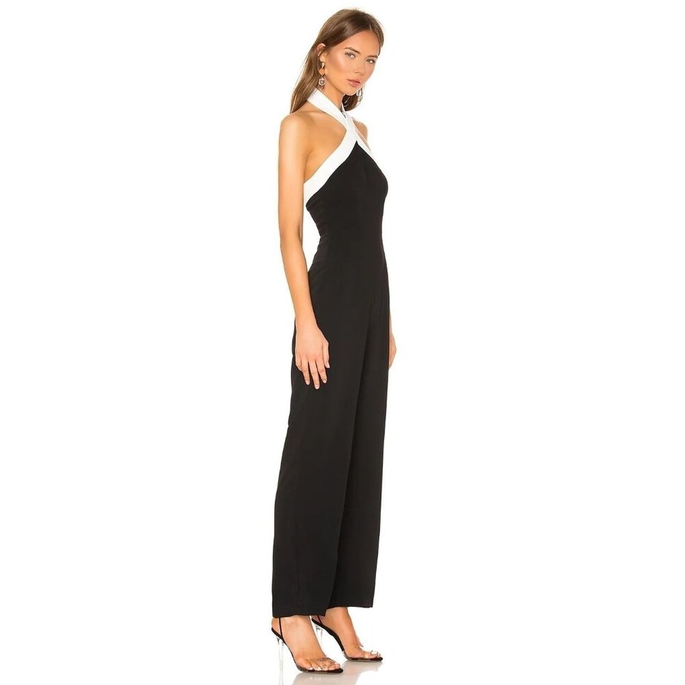 superdown Laurien Cross Front Jumpsuit in Black New Nwt Women's - Picture 2 of 9